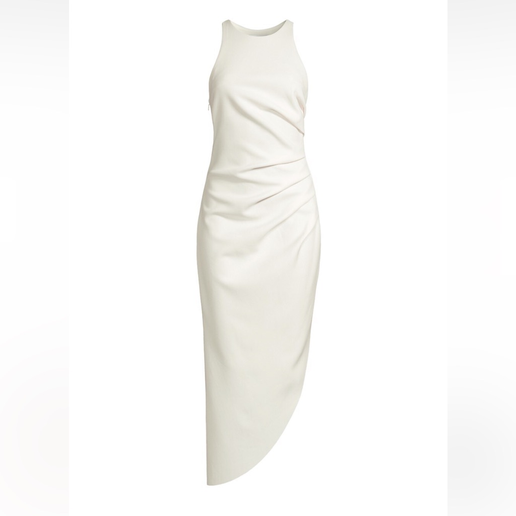 Misha Collection Revolve Ida Gathered Side Midi-Dress Size 6